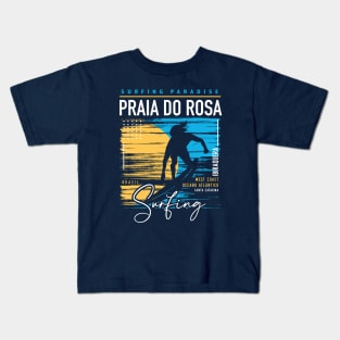 Retro Praia do Rosa Surfing // Surfers Paradise // Surf Brazil Kids T-Shirt